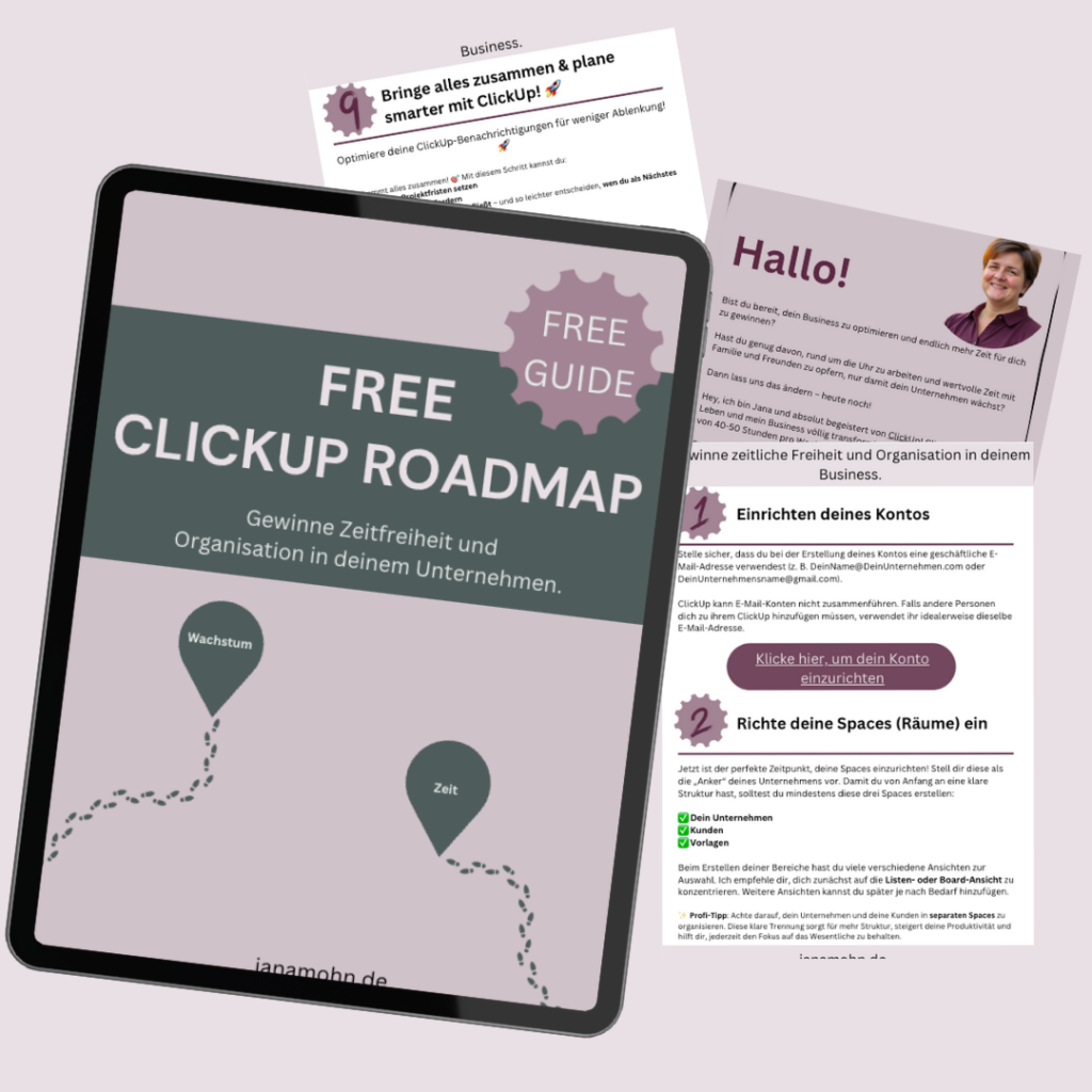 Clickup Roadmap Mockup